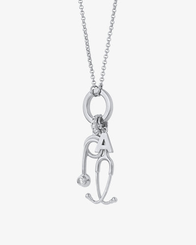 Long Rolo Chain w/ Large Charm Holder
